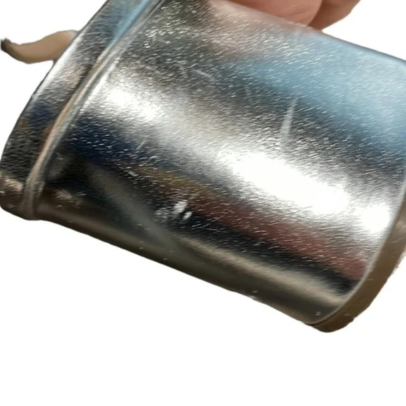 Silver L Miller Heels Size‎ 9 - Picture 6 of 9